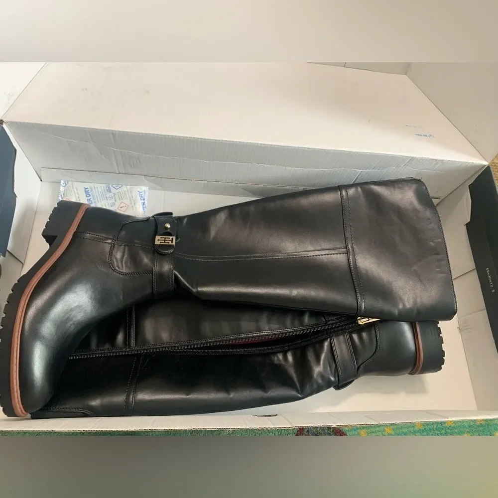 Tommy Hilfiger Women's Felvia Knee High Boot, Black, 6- NIB.